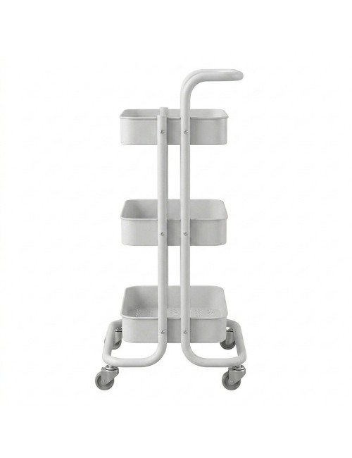 Carrito Organizador Multiusos 3 Niveles Con Ruedas De Metal