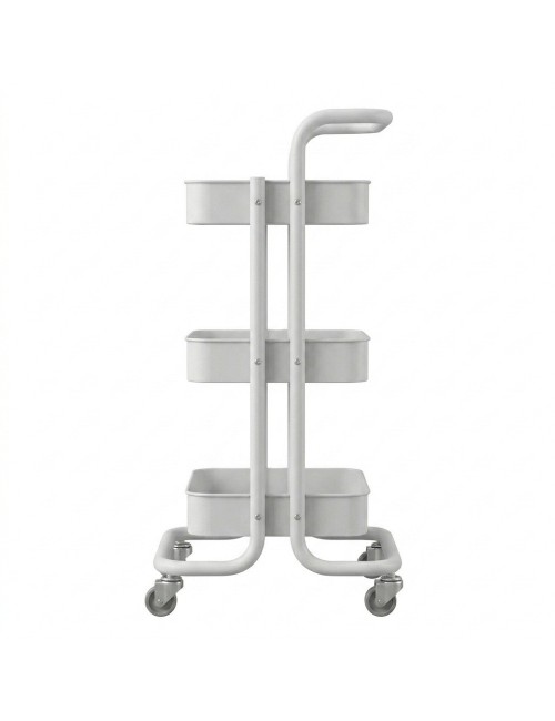 Carrito Organizador Multiusos 3 Niveles Con Ruedas De Metal