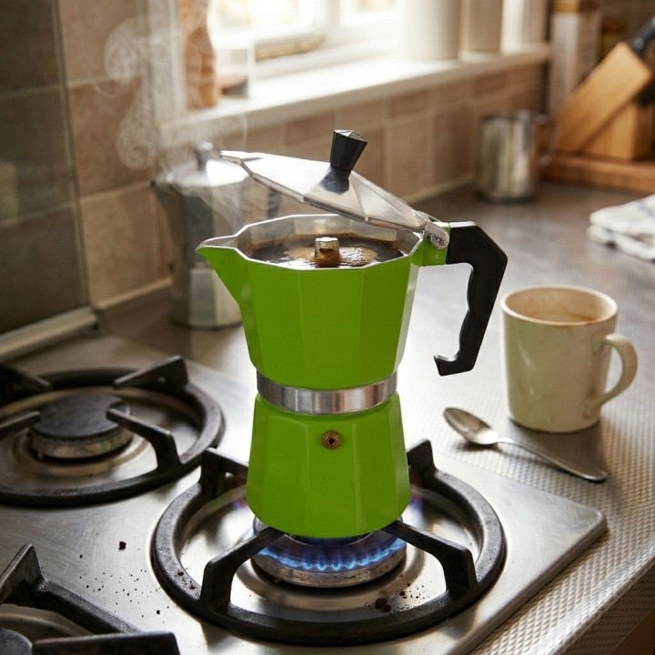 Cafetera Italiana Moka Aluminio 9 Tazas Espresso