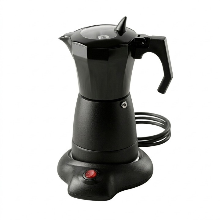 Cafetera Eléctrica Italiana Tipo Moka Base Independiente
