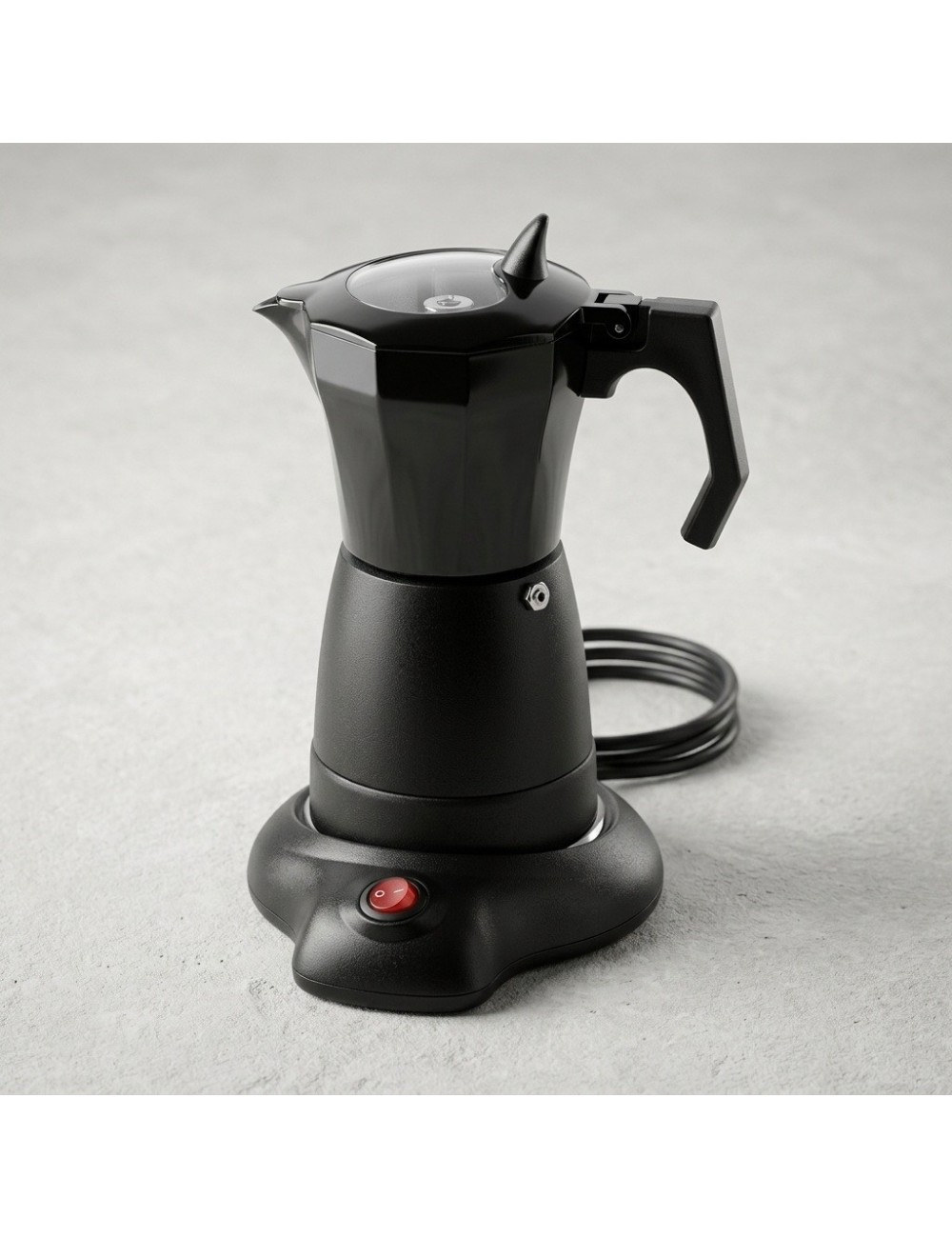 Cafetera Eléctrica Italiana Tipo Moka Base Independiente