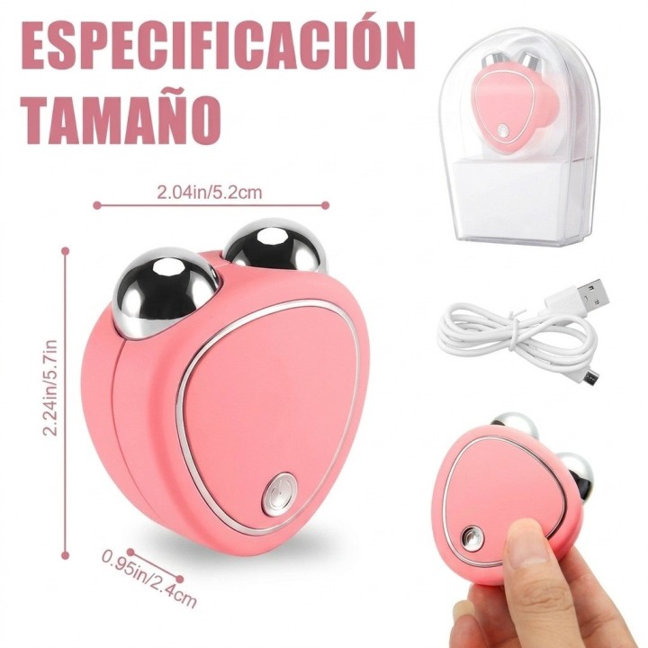 Aparato Masajeador Facial Microcorriente Reafirmante Usb