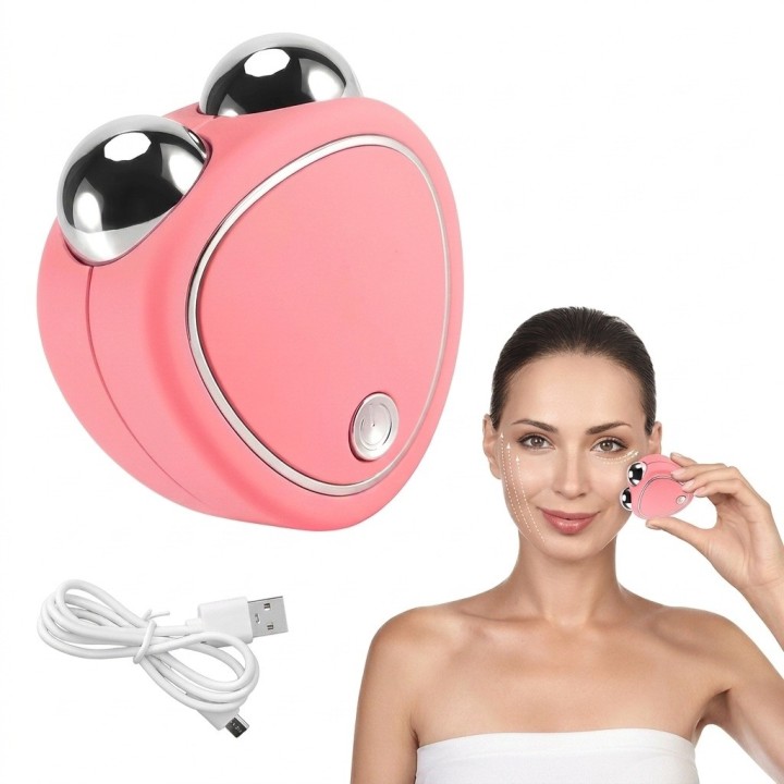 Aparato Masajeador Facial Microcorriente Reafirmante Usb
