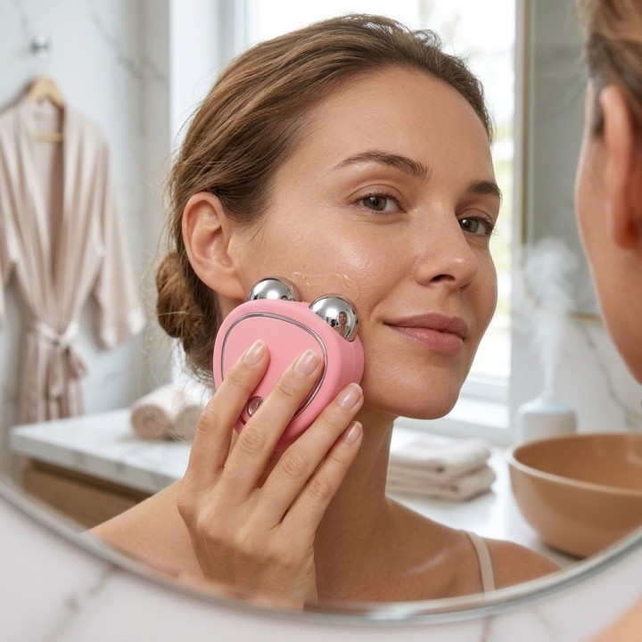 Aparato Masajeador Facial Microcorriente Reafirmante Usb