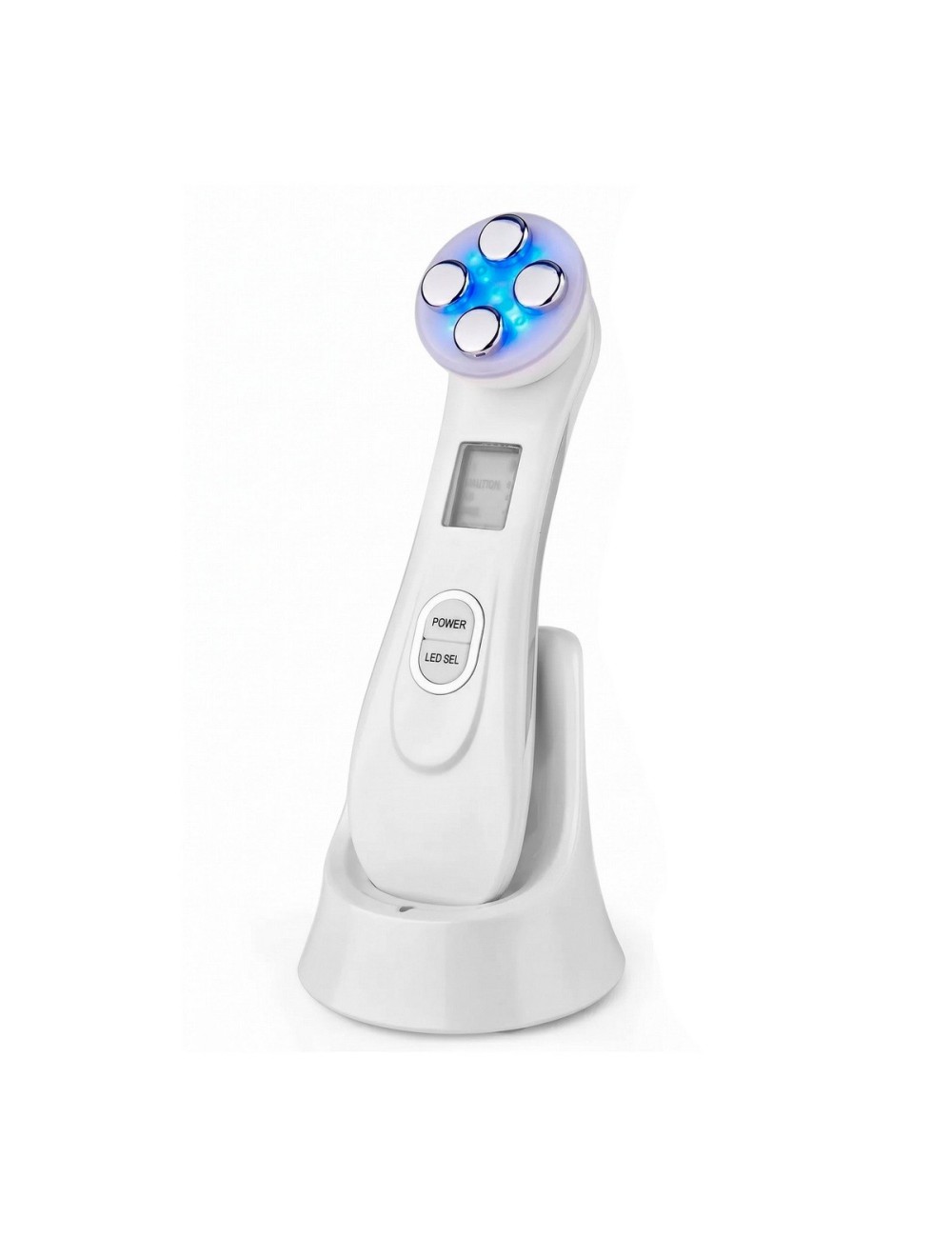 Aparato Masajeador Facial Rejuvenecedor Rf Ems Led 5 En 1