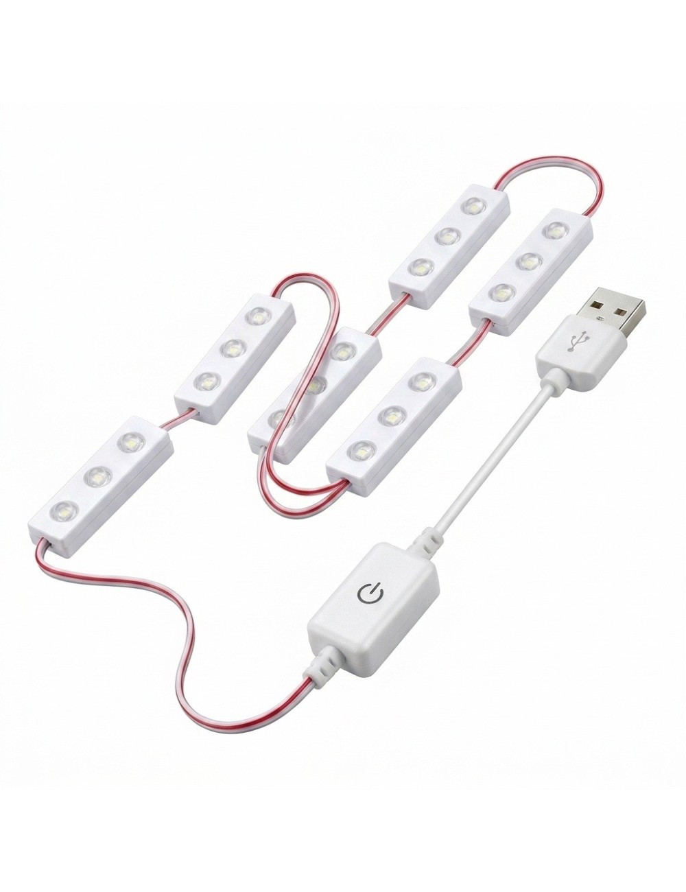 Luces Led Espejo Maquillaje Usb Regulables Adhesivas