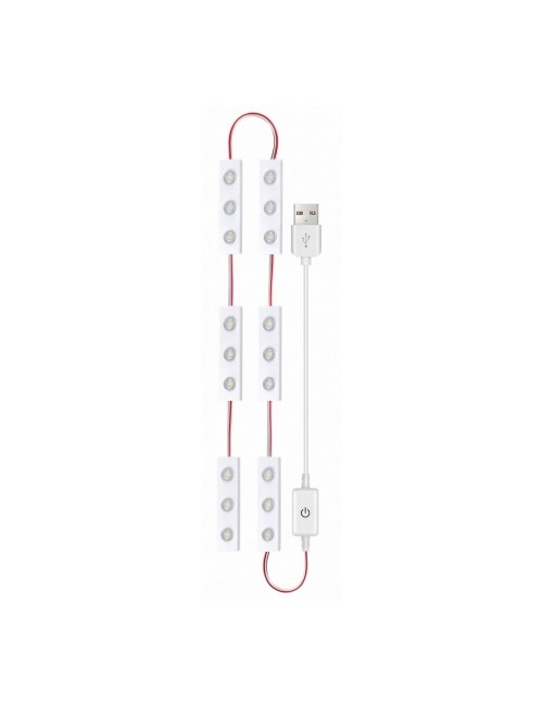 Luces Led Espejo Maquillaje Usb Regulables Adhesivas