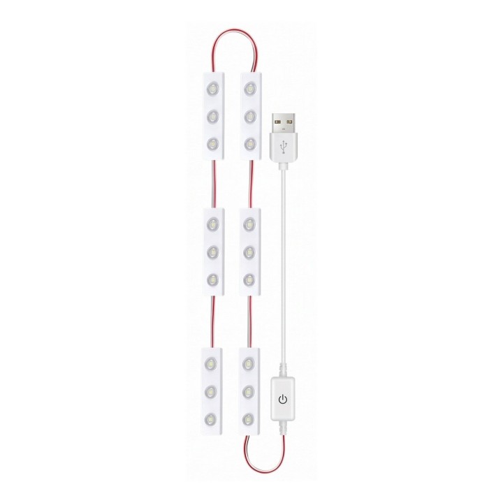 Luces Led Espejo Maquillaje Usb Regulables Adhesivas