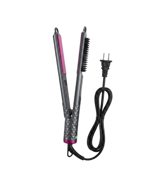 Plancha Cepillo Alisador Cabello 3 En 1 Belleza Js-949