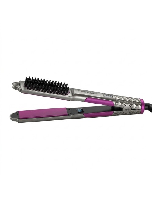 Plancha Cepillo Alisador Cabello 3 En 1 Belleza Js-949