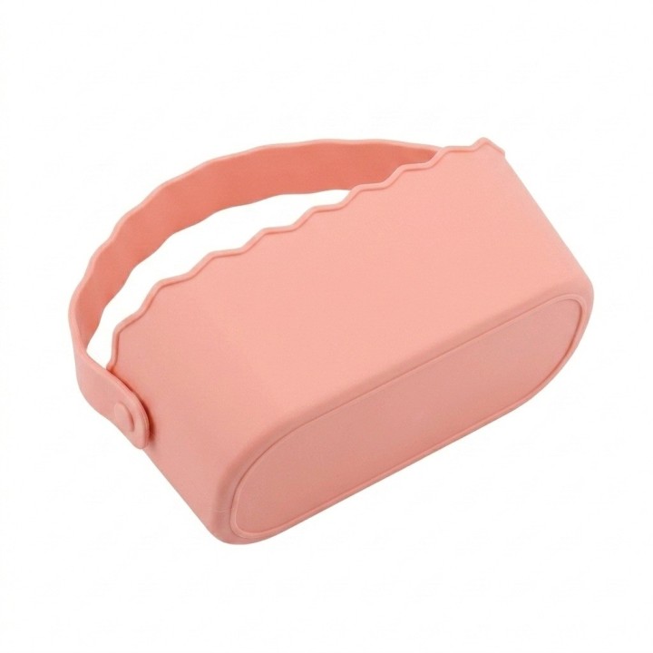 Recipiente Limpiador Brochas Maquillaje Silicona Con Asa