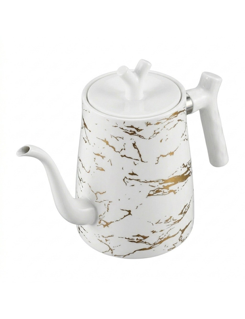 Tetera Hervidor Cuello Cisne Acero Inox 1.5l Diseño Mármol