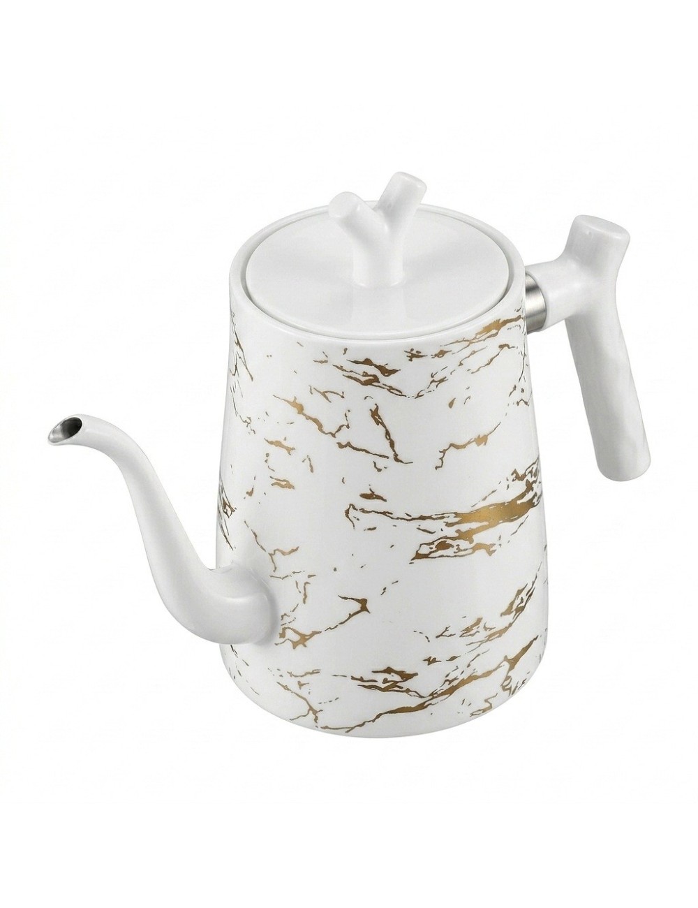 Tetera Hervidor Cuello Cisne Acero Inox 1.5l Diseño Mármol