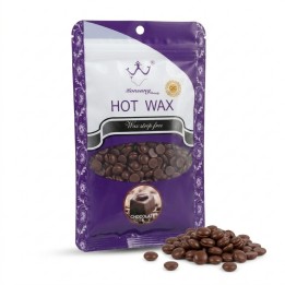 Perlas De Cera Depilatoria Elástica Hot Wax 100g Chocolate