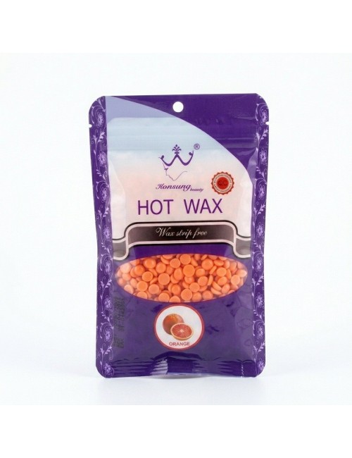 Perlas De Cera Depilatoria Elástica Hot Wax 100g Chocolate