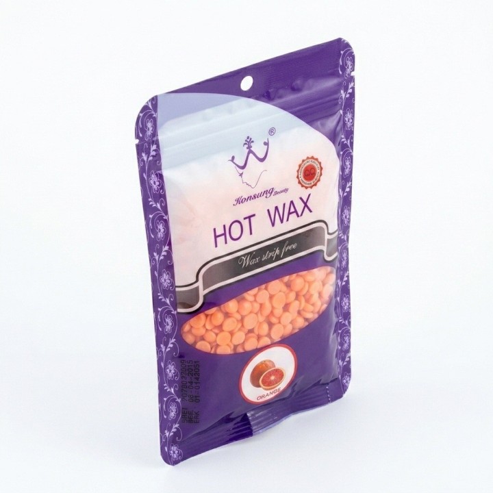 Perlas De Cera Depilatoria Elástica Hot Wax 100g Chocolate
