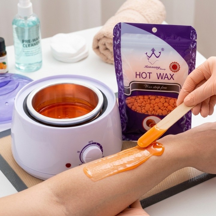 Perlas De Cera Depilatoria Elástica Hot Wax 100g Chocolate