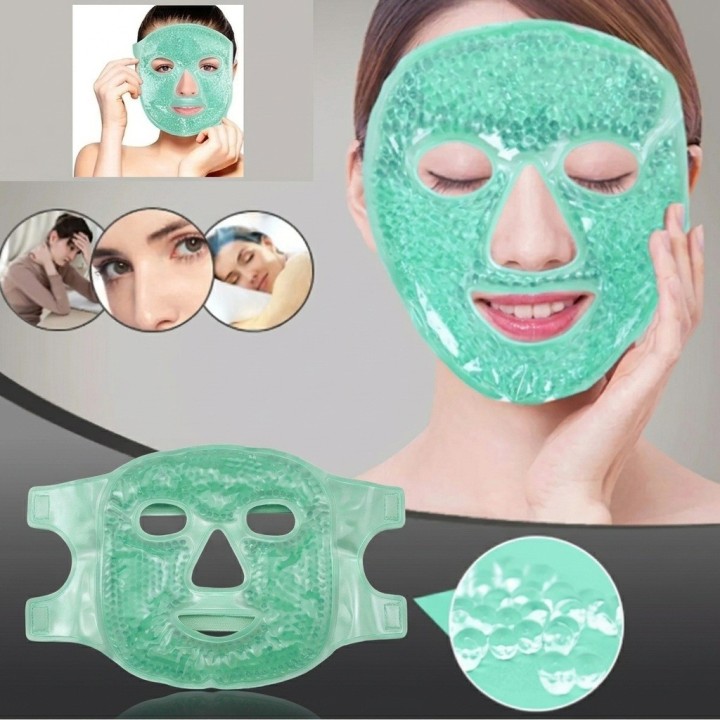 Máscara Facial Gel Frío Calor Reutilizable Antifaz Relax