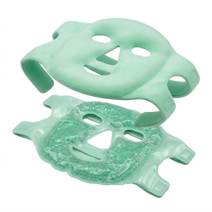 Máscara Facial Gel Frío Calor Reutilizable Antifaz Relax