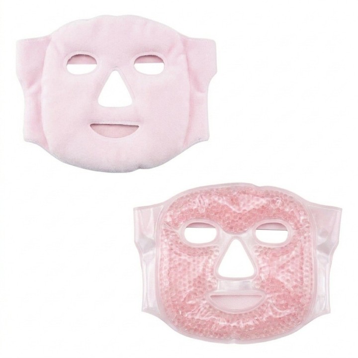 Máscara Facial Gel Frío Calor Reutilizable Antifaz Relax
