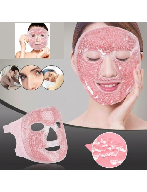 Máscara Facial Gel Frío Calor Reutilizable Antifaz Relax