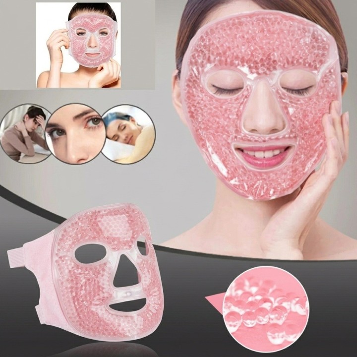 Máscara Facial Gel Frío Calor Reutilizable Antifaz Relax