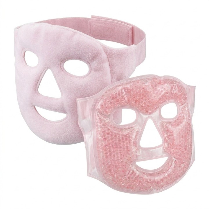 Máscara Facial Gel Frío Calor Reutilizable Antifaz Relax