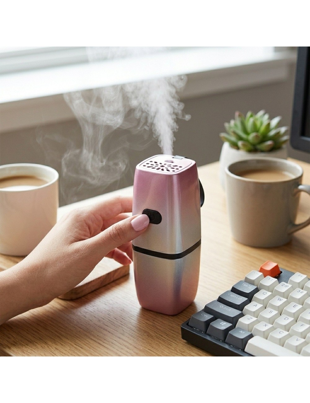 Difusor Aromatizador Portátil Recargable Usb Auto Hogar