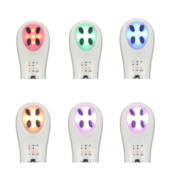 Dispositivo De Belleza Facial Rf Y Ems Con Fototerapia Led