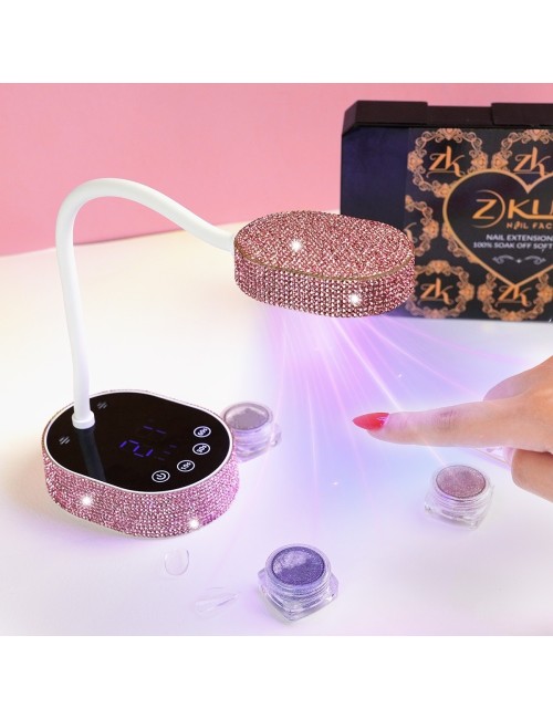 Lámpara Uv Led Secador Uñas 36w Ajustable Diamantes M07