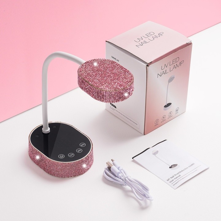 Lámpara Uv Led Secador Uñas 36w Ajustable Diamantes M07