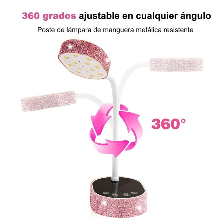 Lámpara Uv Led Secador Uñas 36w Ajustable Diamantes M07