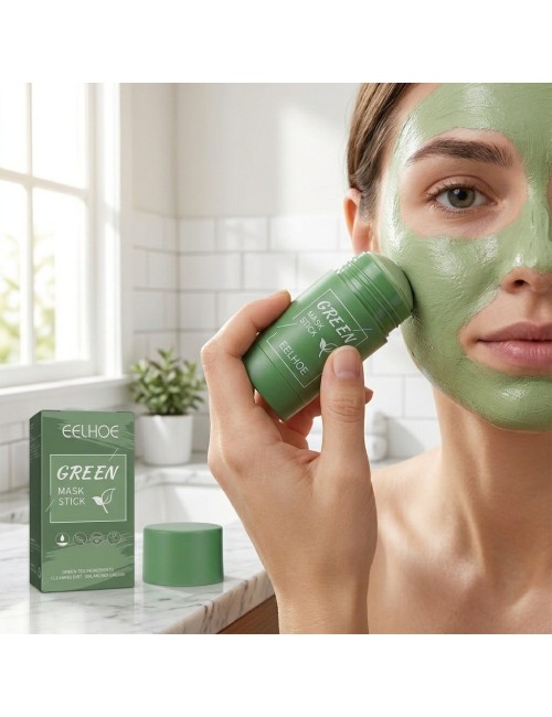 Mascarilla Facial Limpieza Profunda Té Verde En Barra