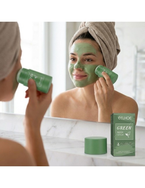 Mascarilla Facial Limpieza Profunda Té Verde En Barra