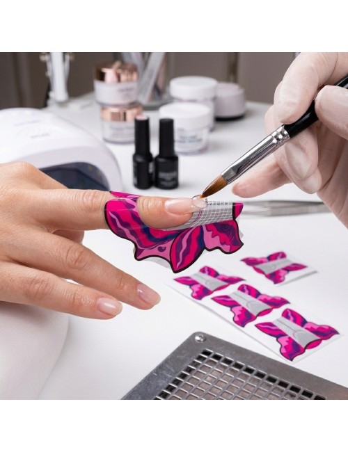 Moldes Para Uñas Esculturales Forma Mariposa X 500 Unidades