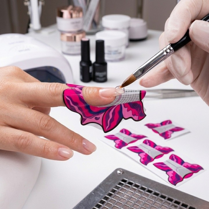 Moldes Para Uñas Esculturales Forma Mariposa X 500 Unidades