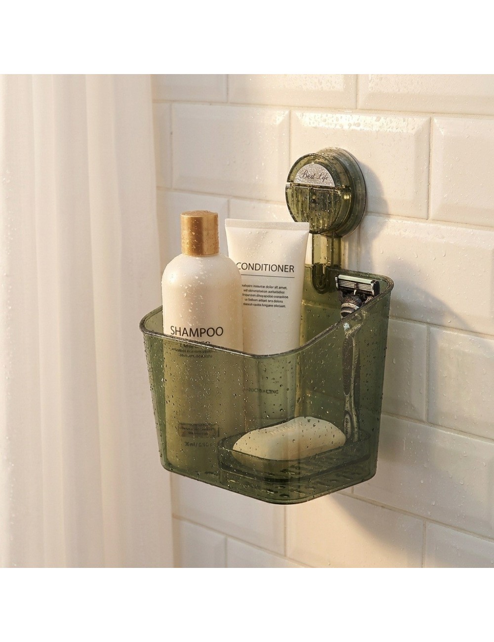 Organizador De Baño Con Ventosa Multiusos Pared Snh-2