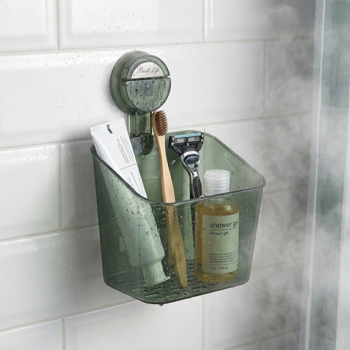 Organizador De Baño Con Ventosa Multiusos Pared Snh-2
