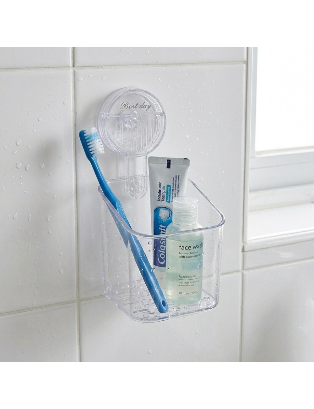Organizador De Baño Con Ventosa Transparente Snh-1