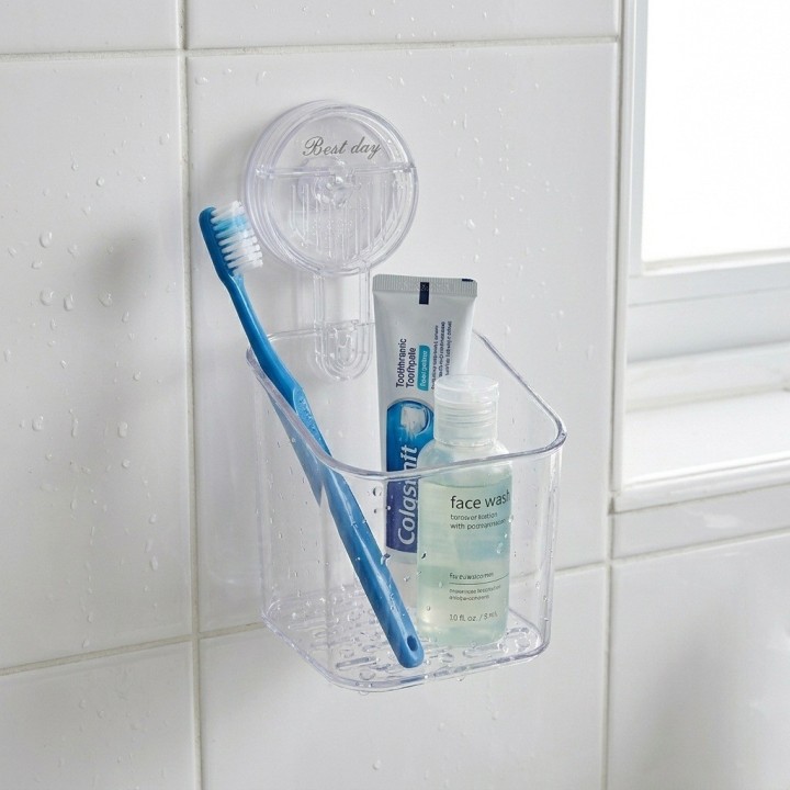 Organizador De Baño Con Ventosa Transparente Snh-1
