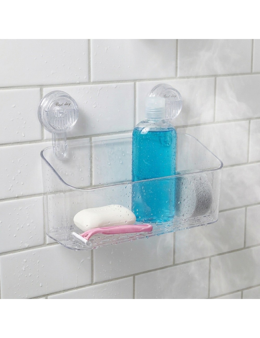 Organizador De Baño Con Ventosas Transparente Snh-3
