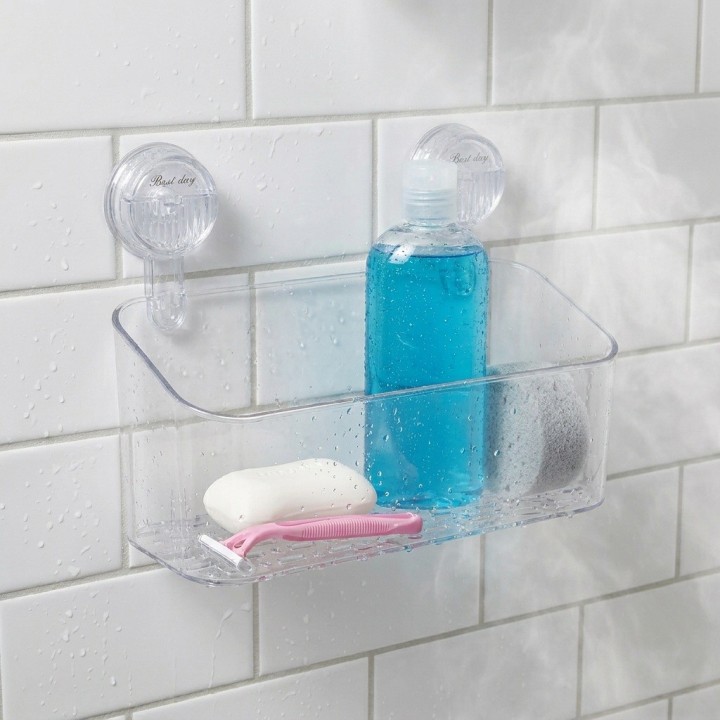 Organizador De Baño Con Ventosas Transparente Snh-3