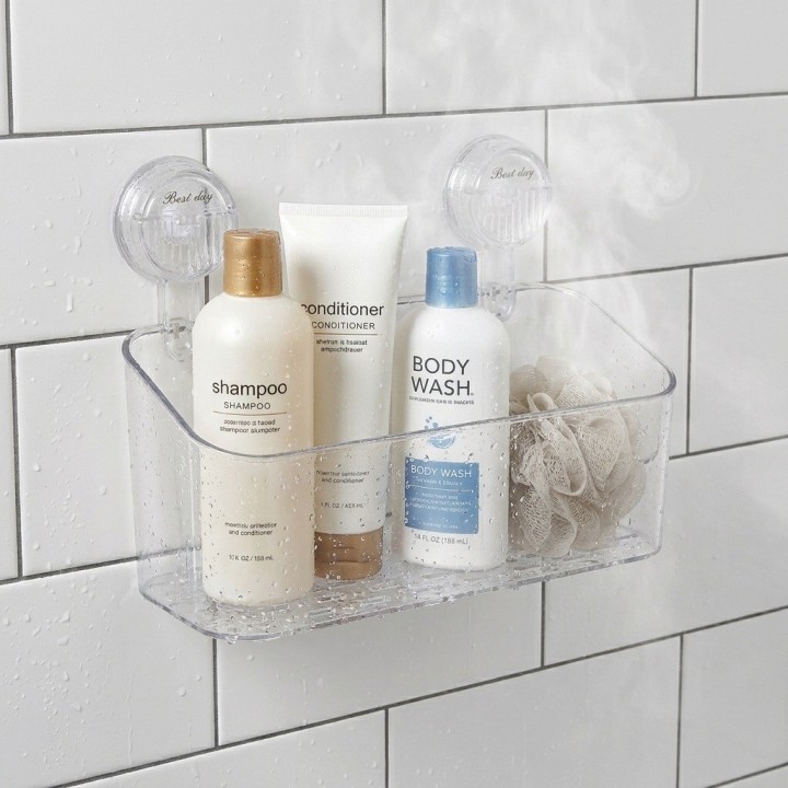 Organizador De Baño Con Ventosas Transparente Snh-3