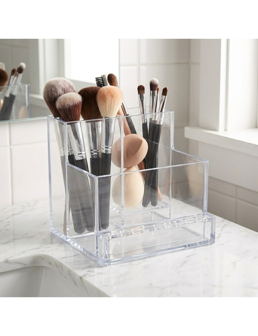 Organizador De Maquillaje Acrílico Transparente Cosméticos