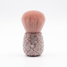 Brocha Maquillaje Polvo Mango Diamantes Pedrería