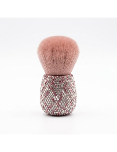 Brocha Maquillaje Polvo Mango Diamantes Pedrería