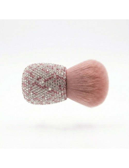 Brocha Maquillaje Polvo Mango Diamantes Pedrería