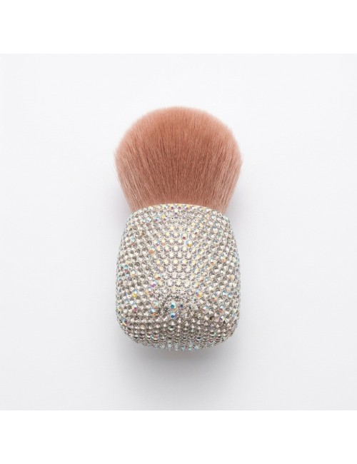 Brocha Maquillaje Polvo Mango Diamantes Pedrería