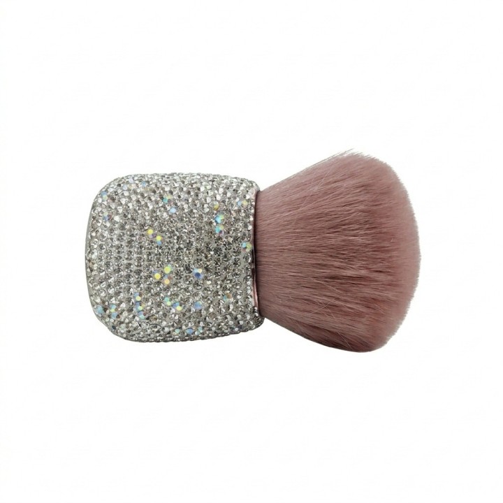 Brocha Maquillaje Polvo Mango Diamantes Pedrería