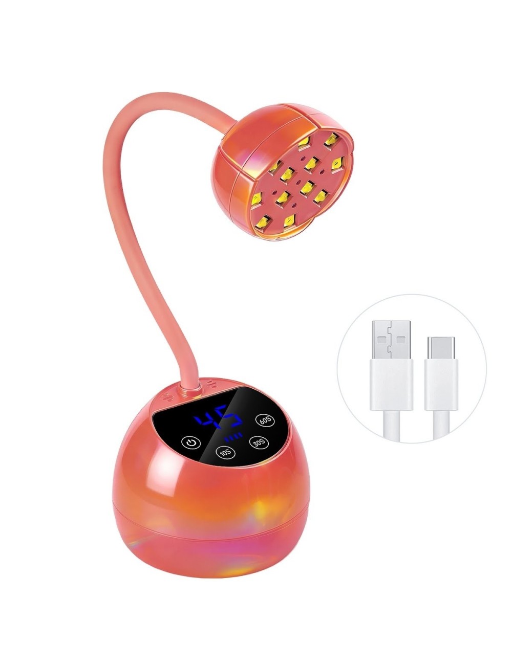 Lámpara Uv Led Secador Uñas 36w Ajustable Portátil M02